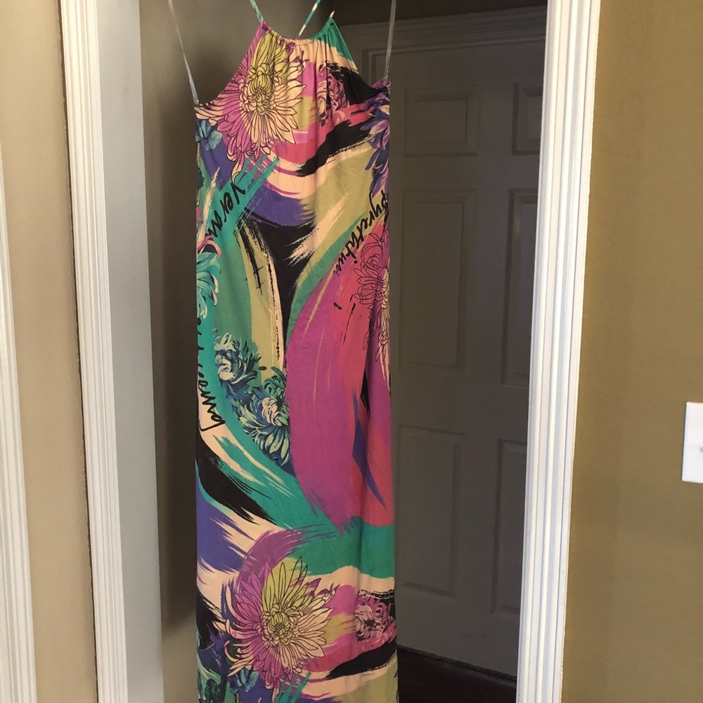 Maxi retro colorful dress